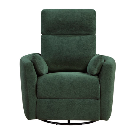 Desso Green Swivel Glider Reclining Chair by Homelegance at Eve Furniture