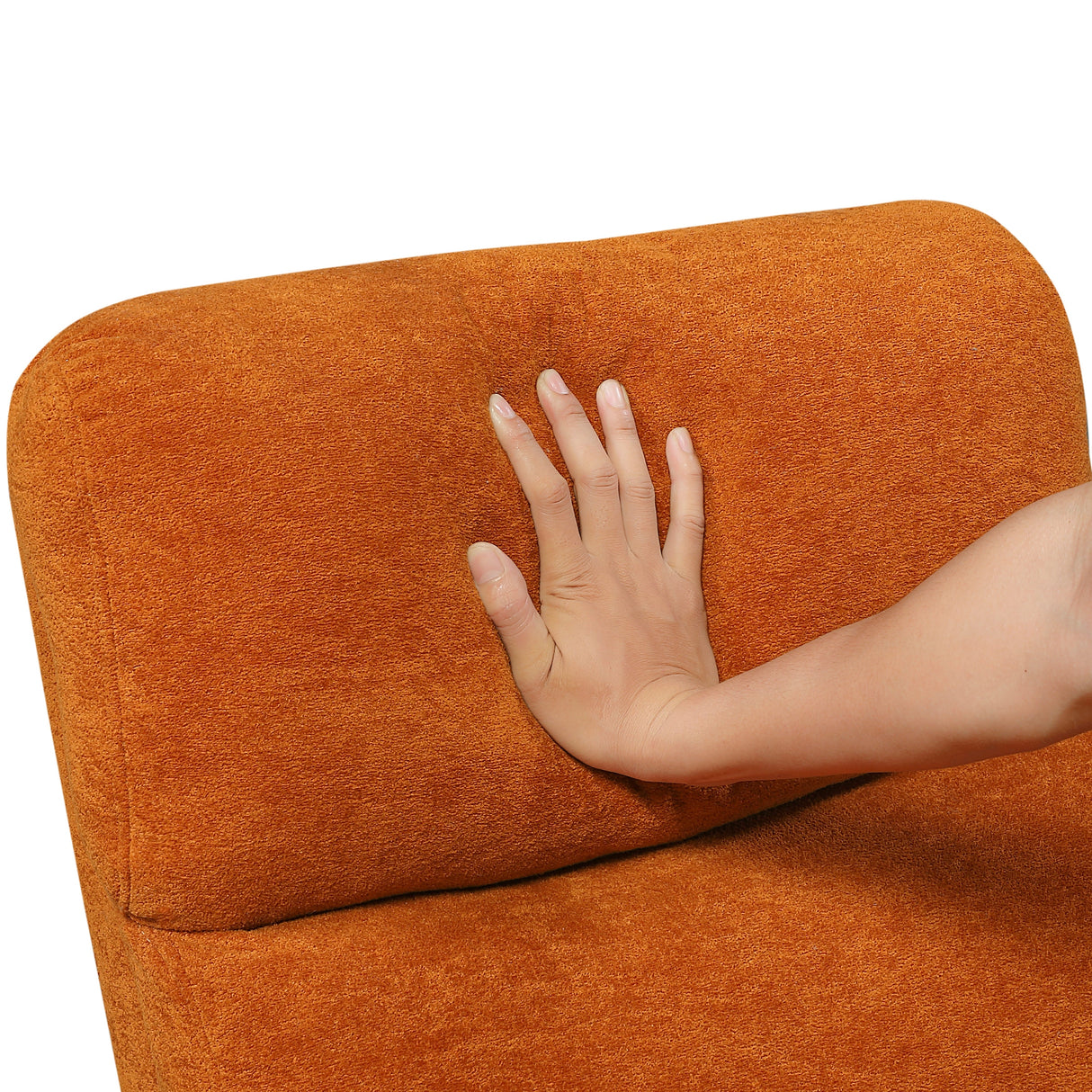Desso Orange Swivel Glider Reclining Chair