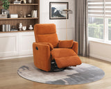 Desso Orange Swivel Glider Reclining Chair