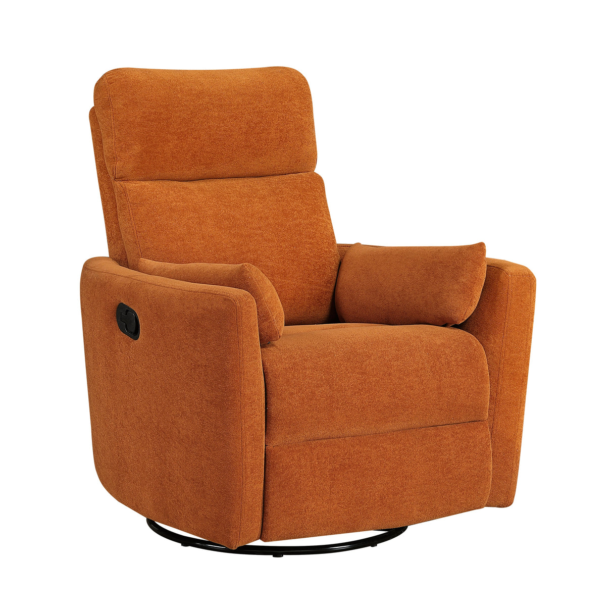 Desso Orange Swivel Glider Reclining Chair
