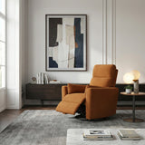 Desso Orange Swivel Glider Reclining Chair