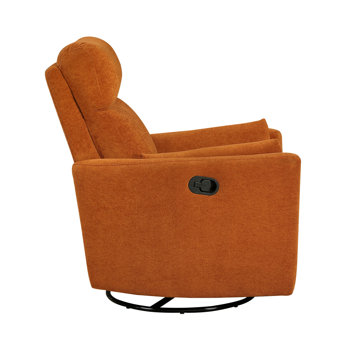 Desso Orange Swivel Glider Reclining Chair