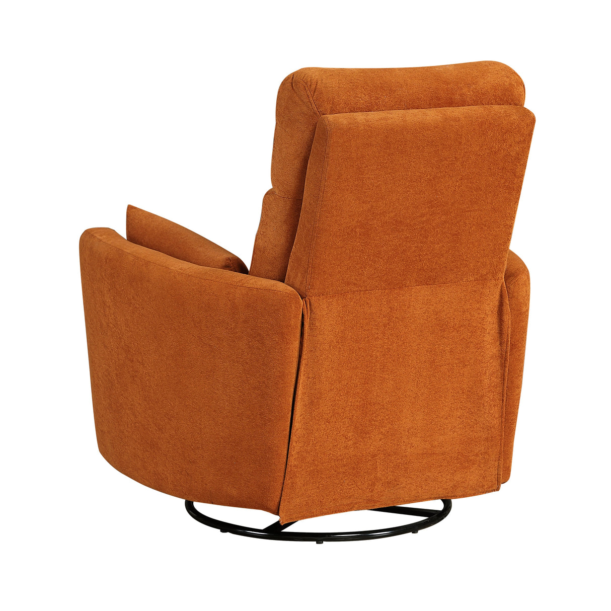 Desso Orange Swivel Glider Reclining Chair