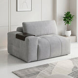 Desso Orange Swivel Glider Reclining Chair