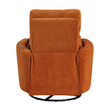 Desso Orange Swivel Glider Reclining Chair