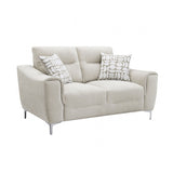 Desta Light Taupe Brown Loveseat by Furniture of America at Eve Furniture