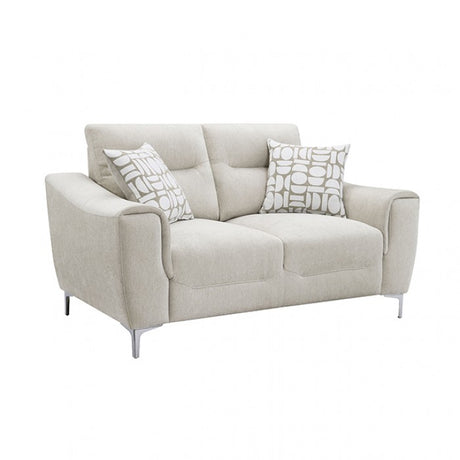 Desta Light Taupe Brown Loveseat by Furniture of America at Eve Furniture