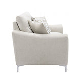 Desta Light Taupe Brown Loveseat by Furniture of America at Eve Furniture