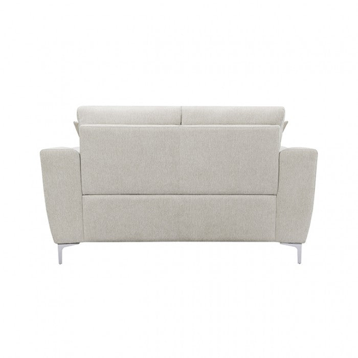 Desta Light Taupe Brown Loveseat by Furniture of America at Eve Furniture