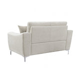 Desta Light Taupe Brown Loveseat by Furniture of America at Eve Furniture