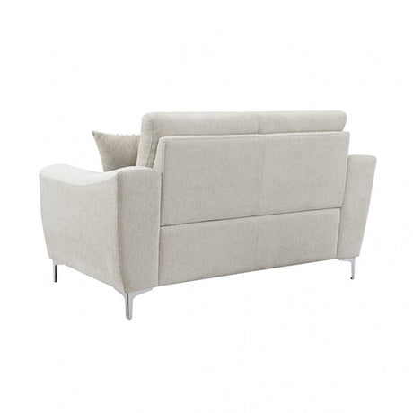 Desta Light Taupe Brown Loveseat by Furniture of America at Eve Furniture