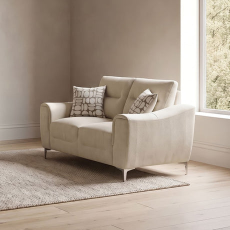 Desta Light Taupe Brown Loveseat by Furniture of America at Eve Furniture