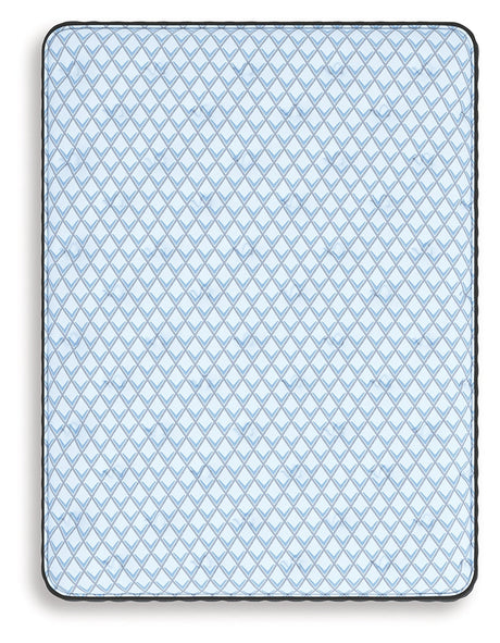 Destin Cove Plush Blue Hybrid Twin Mattress by Ashley at Eve Furniture