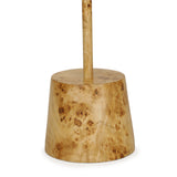 Destin Natural Burl Designer Side Table by TOV Furniture at Eve Furniture