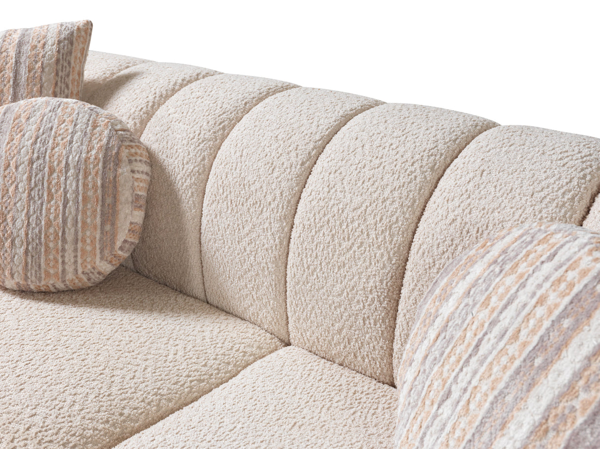 Destina Ivory Boucle Sofa & Loveseat