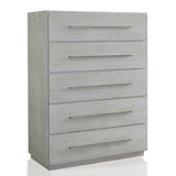 Destination Five Drawer Chest in Cotton Grey by Modus Furniture at Eve Furniture