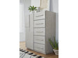 Destination Five Drawer One Door Sweater Chest in Cotton Grey by Modus Furniture at Eve Furniture
