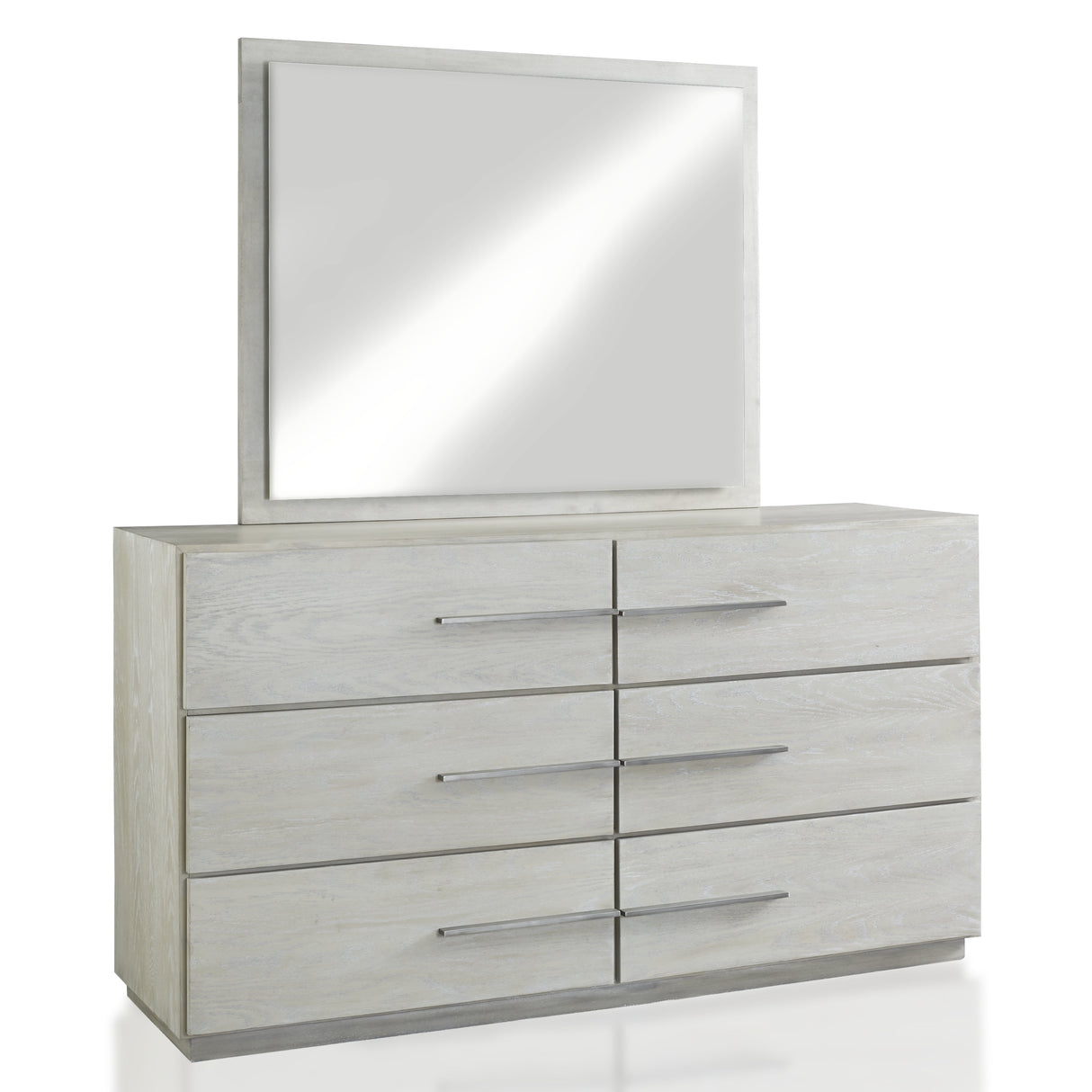 Destination Six Drawer Dresser in Cotton Grey by Modus Furniture at Eve Furniture