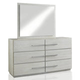 Destination Six Drawer Dresser in Cotton Grey by Modus Furniture at Eve Furniture