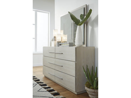 Destination Six Drawer Dresser in Cotton Grey by Modus Furniture at Eve Furniture