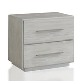 Destination Two Drawer Nightstand in Cotton Grey by Modus Furniture at Eve Furniture