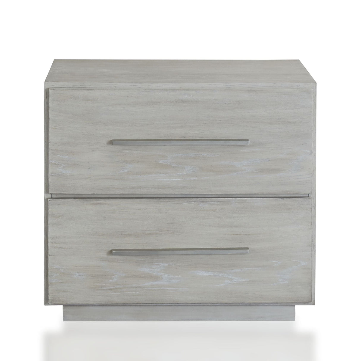 Destination Two Drawer Nightstand in Cotton Grey by Modus Furniture at Eve Furniture
