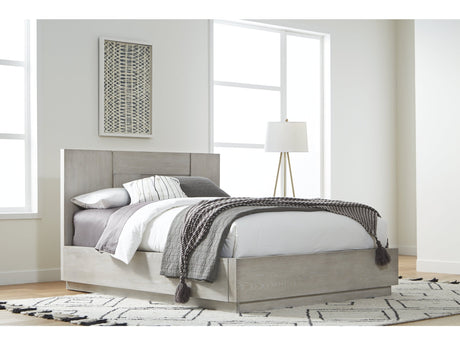 Destination Wood California King Panel Bed in Cotton Grey by Modus Furniture at Eve Furniture