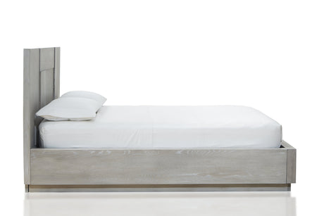 Destination Wood Full Panel Bed in Cotton Grey by Modus Furniture at Eve Furniture