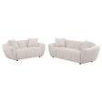 Destino 2-piece Chenille Splayed Arm Sofa Set Greige by Coaster at Eve Furniture