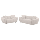 Destino 2-piece Chenille Splayed Arm Sofa Set Greige by Coaster at Eve Furniture