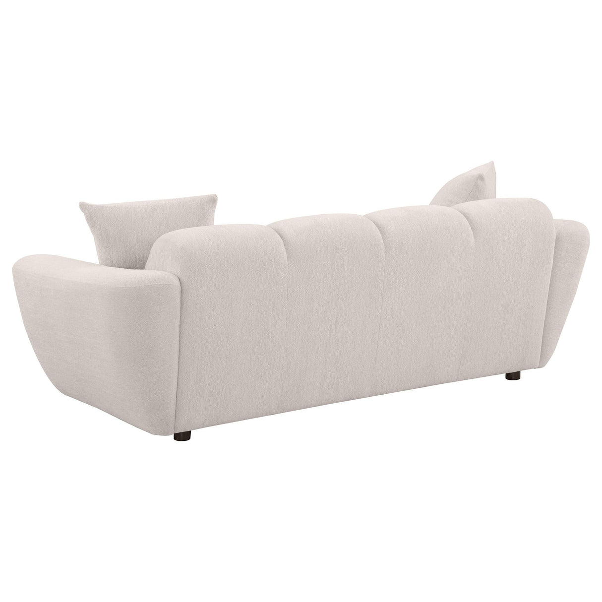 Destino Chenille Upholstered Splayed Arm Sofa Greige by Coaster at Eve Furniture