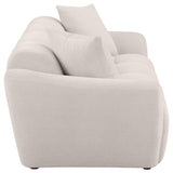 Destino Chenille Upholstered Splayed Arm Sofa Greige by Coaster at Eve Furniture