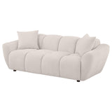 Destino Chenille Upholstered Splayed Arm Sofa Greige by Coaster at Eve Furniture
