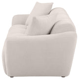 Destino Chenille Upholstered Splayed Arm Sofa Greige by Coaster at Eve Furniture