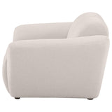 Destino Greige Chenille Upholstered Splayed Arm Accent Chair by Coaster at Eve Furniture