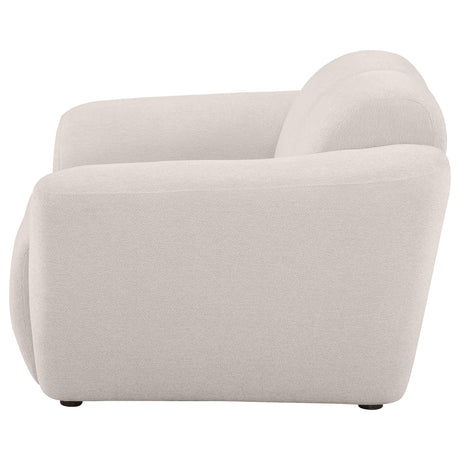 Destino Greige Chenille Upholstered Splayed Arm Accent Chair by Coaster at Eve Furniture