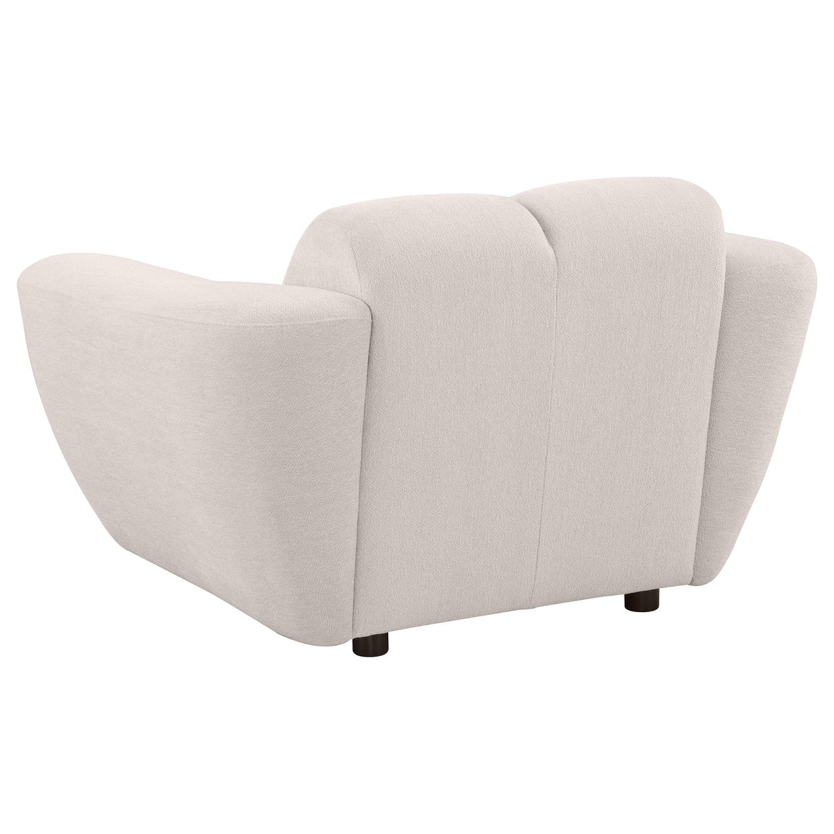 Destino Greige Chenille Upholstered Splayed Arm Accent Chair by Coaster at Eve Furniture