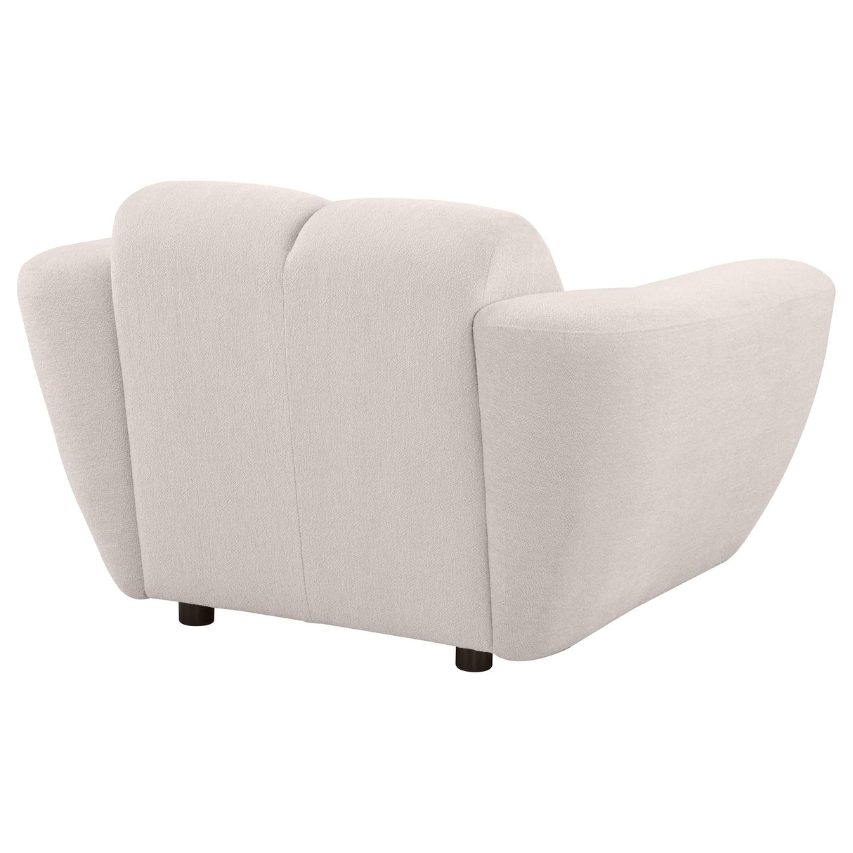 Destino Greige Chenille Upholstered Splayed Arm Accent Chair by Coaster at Eve Furniture