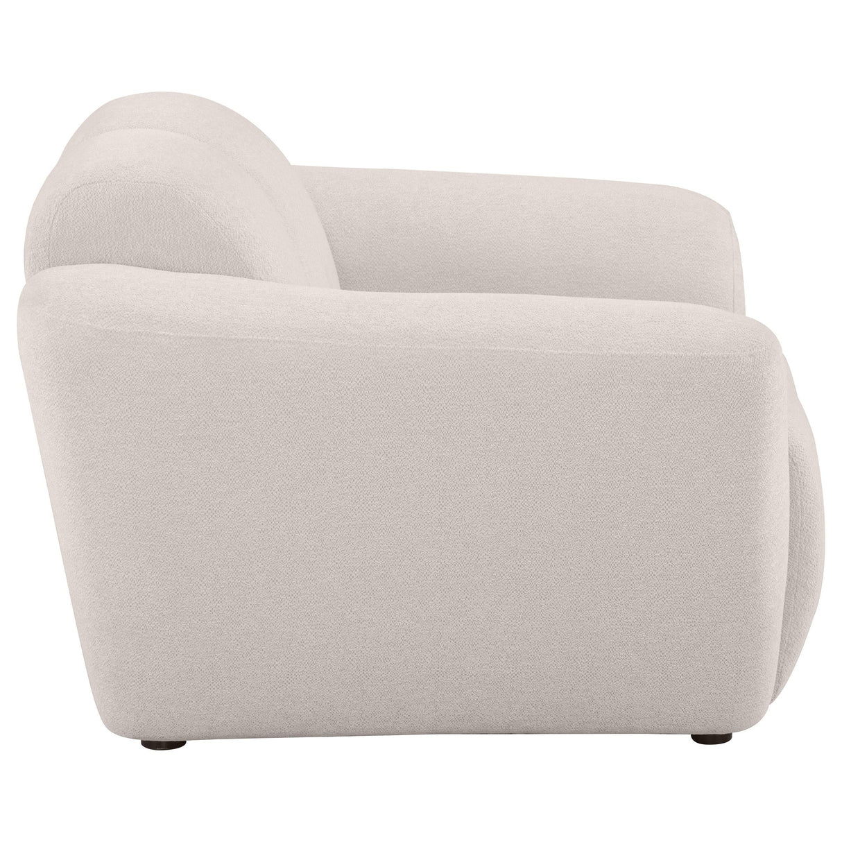 Destino Greige Chenille Upholstered Splayed Arm Accent Chair by Coaster at Eve Furniture