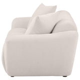 Destino Greige Chenille Upholstered Splayed Arm Loveseat by Coaster at Eve Furniture