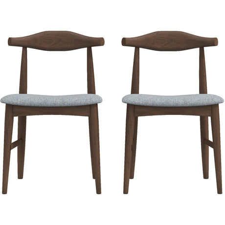 Destiny Dining Chairs (Set of 2) Black Vegan Leather