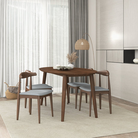 Destiny Grey Fabric Dining Chair (Set Of 2) by Ashcroft Furniture at Eve Furniture
