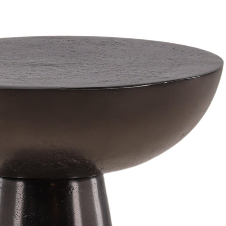 Destry Side Table, Antique Nickel by Dovetail at Eve Furniture