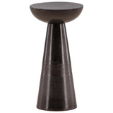 Destry Side Table, Antique Nickel by Dovetail at Eve Furniture