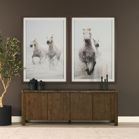 Determination Horse(Set of 2) by Irene Sucocki a Hand Embellished Framed Art Photo Print under Glass by Mercana at Eve Furniture
