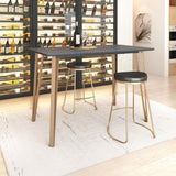 Deus Counter Table Black by Zuomod at Eve Furniture