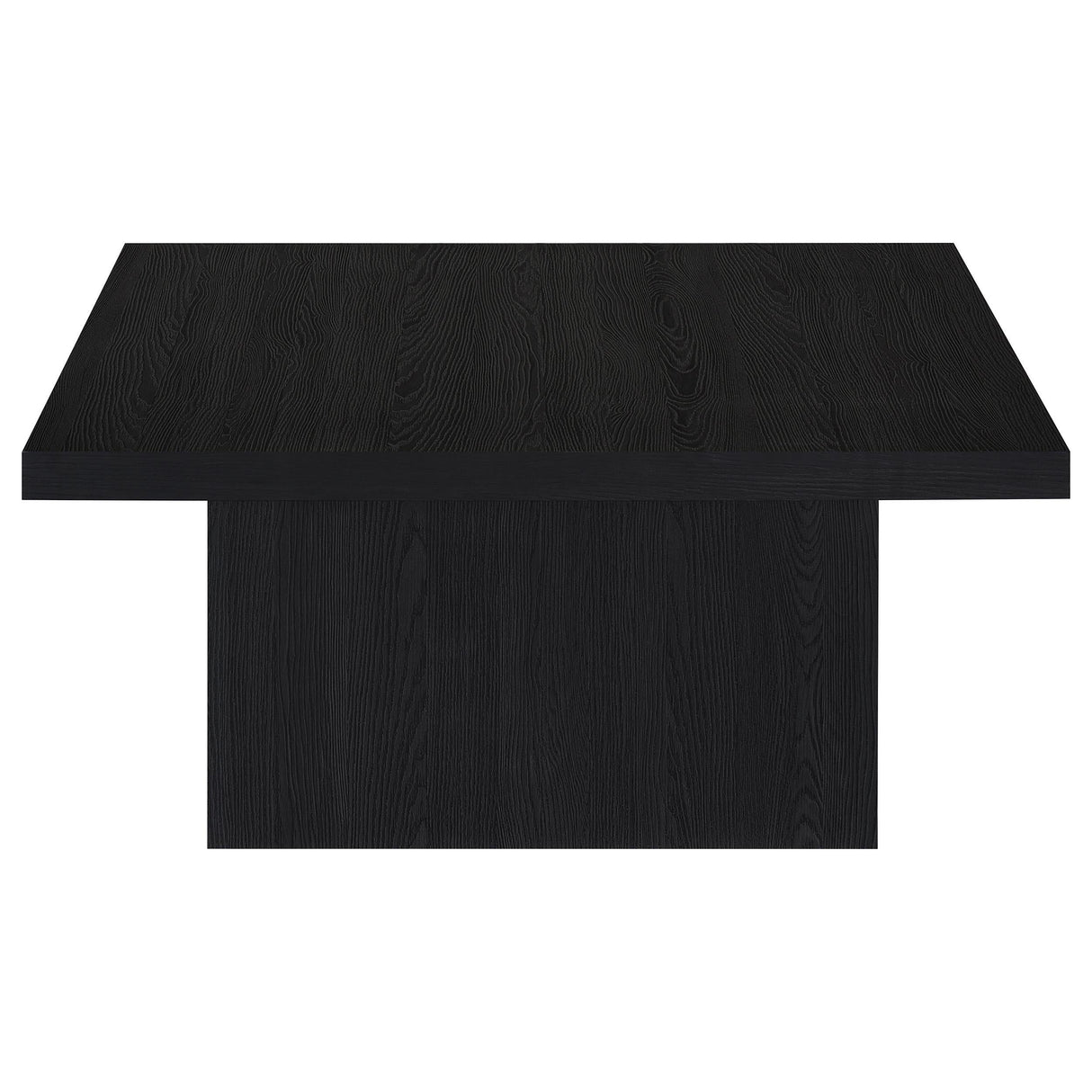 Devar Black 2-Piece Square Cocktail Coffee End Table Set by Coaster at Eve Furniture