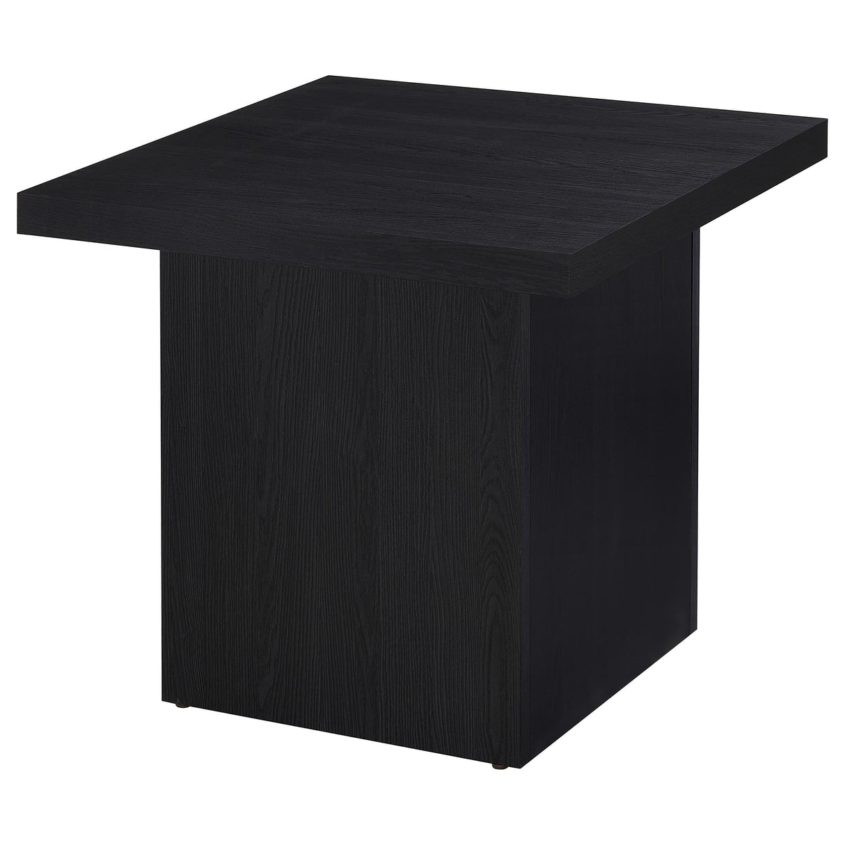 Devar Black 2-Piece Square Cocktail Coffee End Table Set by Coaster at Eve Furniture