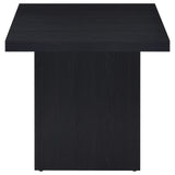 Devar Black 2-Piece Square Cocktail Coffee End Table Set by Coaster at Eve Furniture