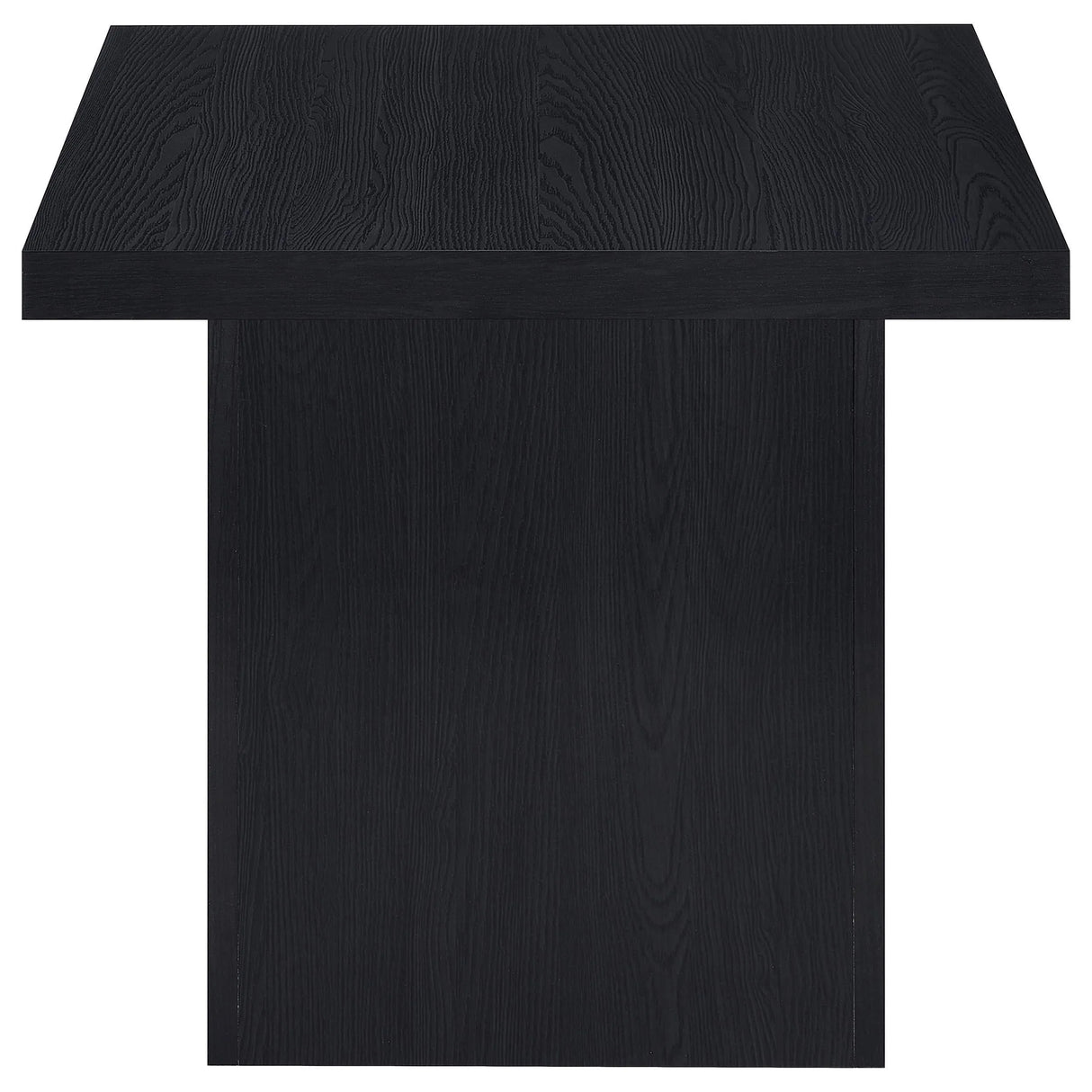 Devar Black 2-Piece Square Cocktail Coffee End Table Set by Coaster at Eve Furniture